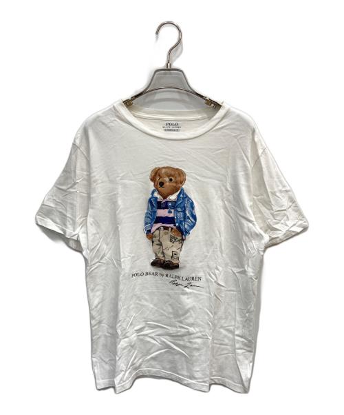 POLO RALPH LAUREN（ポロ・ラルフローレン）POLO RALPH LAUREN (ポロ・ラルフローレン) プリントTシャツ ホワイト サイズ:XLの古着・服飾アイテム
