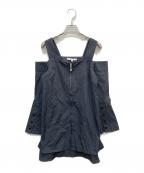 UN3D.アンスリード）の古着「ジップブラウス」｜ブラック