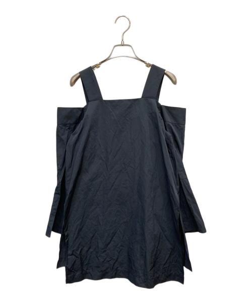 UN3D.（アンスリード）UN3D. (アンスリード) ジップブラウス ブラック サイズ:FREEの古着・服飾アイテム