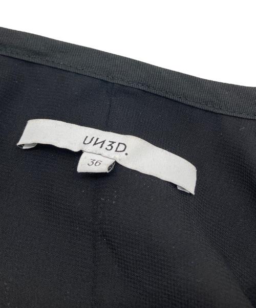 UN3D.（アンスリード）UN3D. (アンスリード) ギャザードルマンドレス ブラック サイズ:36の古着・服飾アイテム