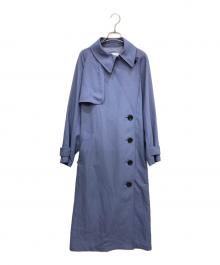 LE CIEL BLEU（ルシェルブルー）の古着「アシンメトリートレンチコート」｜ブルー