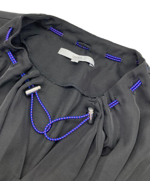 UN3D.（アンスリード）UN3D. (アンスリード) ドローストリングワンピース ブラック サイズ:36の古着・服飾アイテム