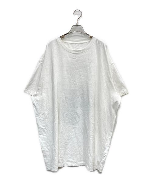 MM6 Maison Margiela（エムエムシックスメゾンマルジェラ）MM6 Maison Margiela (エムエムシックスメゾンマルジェラ) バックプリントビッグシルエットTシャツ ホワイト サイズ:Sの古着・服飾アイテム