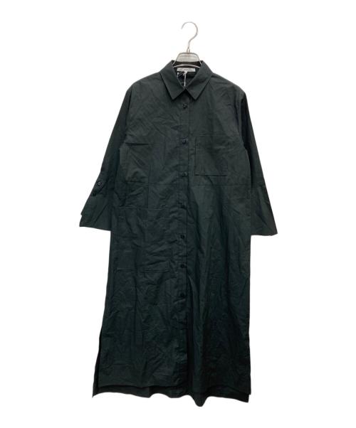 UN3D.（アンスリード）UN3D. (アンスリード) シャツワンピース ブラック サイズ:36 未使用品の古着・服飾アイテム