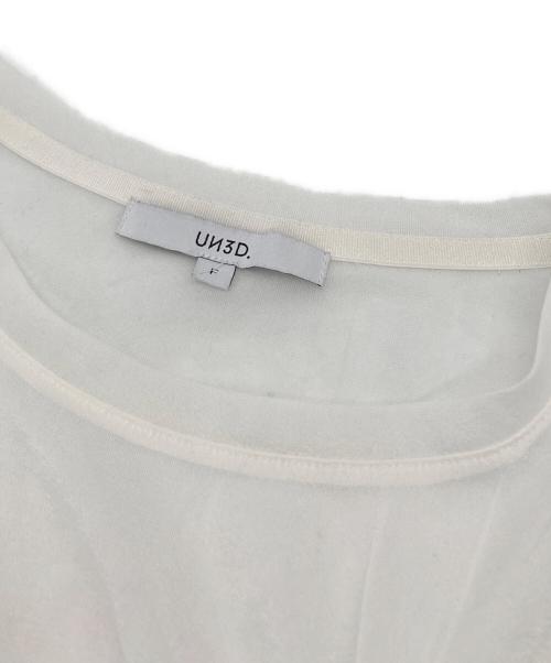 UN3D.（アンスリード）UN3D. (アンスリード) 長袖ブラウス ホワイト サイズ:FREEの古着・服飾アイテム