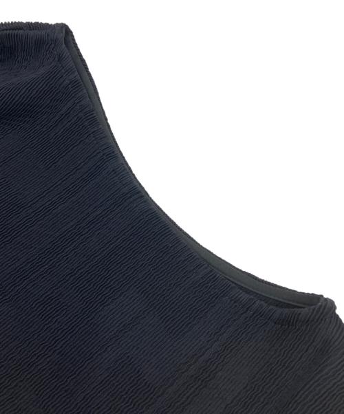 FRAY ID（フレイ アイディー）FRAY ID (フレイ アイディー) シャーリングパネルワンピース ブラック サイズ:1 未使用品の古着・服飾アイテム