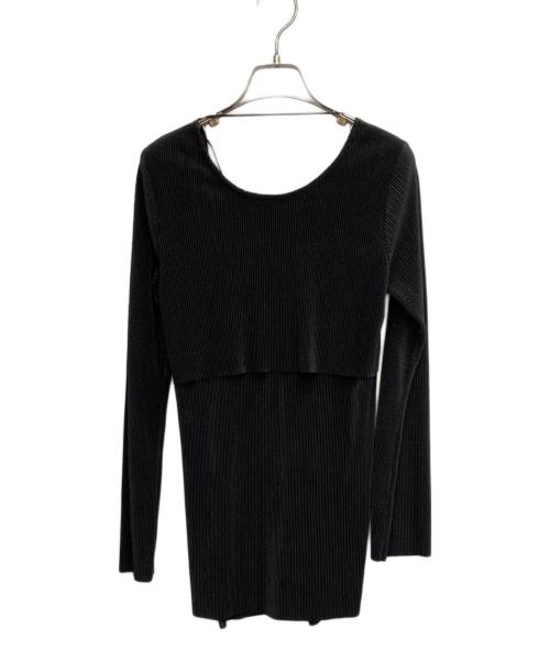 UN3D.（アンスリード）UN3D. (アンスリード) カットソー ブラック サイズ:Fの古着・服飾アイテム