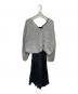 Snidel（スナイデル）の古着「深Vニットセットキャミワンピース」｜グレー