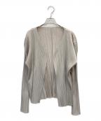PLEATS PLEASEプリーツプリーズ）の古着「プリーツカーディガン」｜グレー