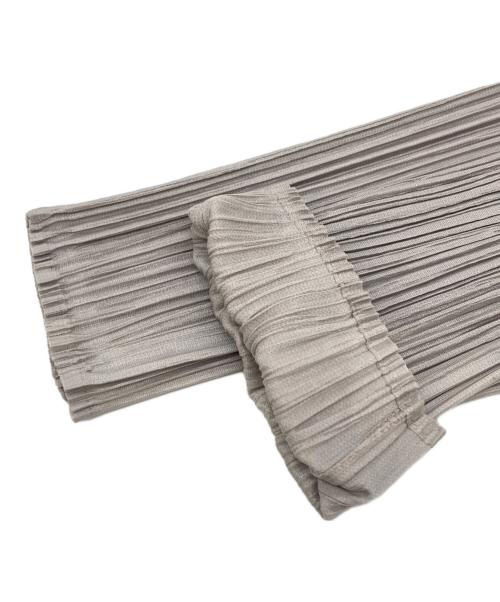 PLEATS PLEASE（プリーツプリーズ）PLEATS PLEASE (プリーツプリーズ) プリーツカーディガン グレー サイズ:4の古着・服飾アイテム