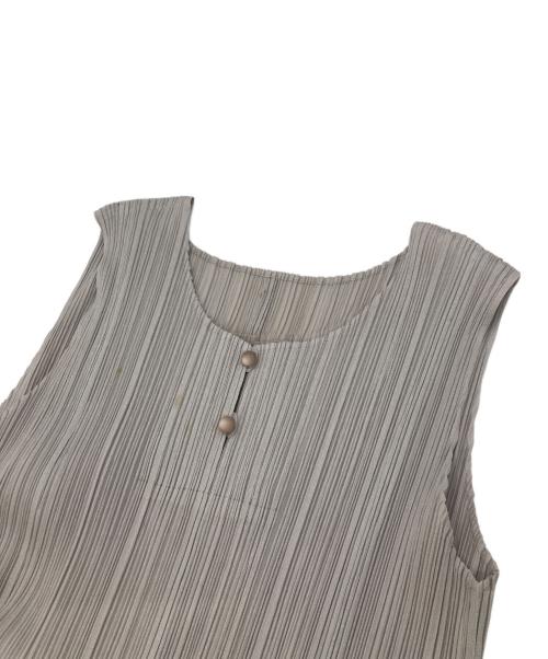 PLEATS PLEASE（プリーツプリーズ）PLEATS PLEASE (プリーツプリーズ) プリーツワンピース グレー サイズ:4の古着・服飾アイテム