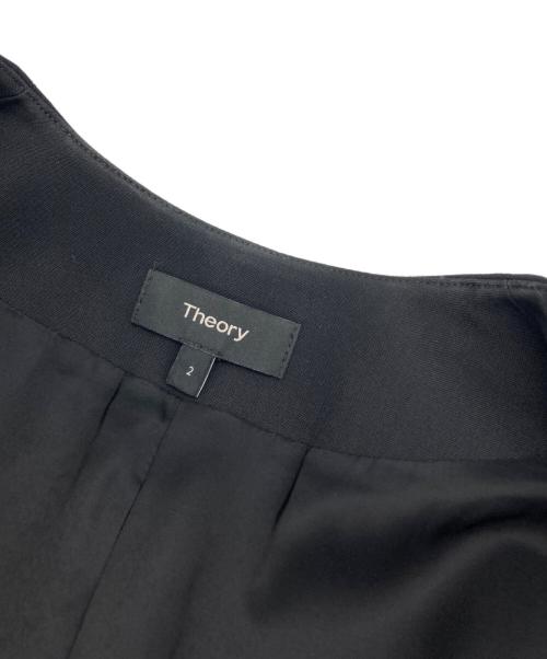 theory（セオリー）theory (セオリー) ノーカラージャケット ブラック サイズ:2の古着・服飾アイテム