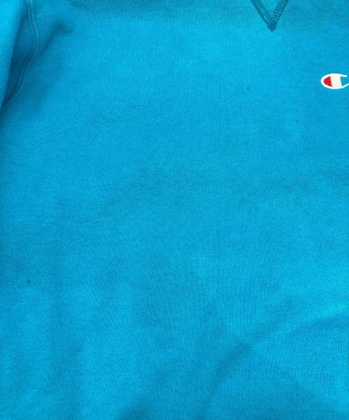 Champion（チャンピオン）Champion (チャンピオン) 90~00s 前Vスウェット ティファニーブルー サイズ:LARGEの古着・服飾アイテム