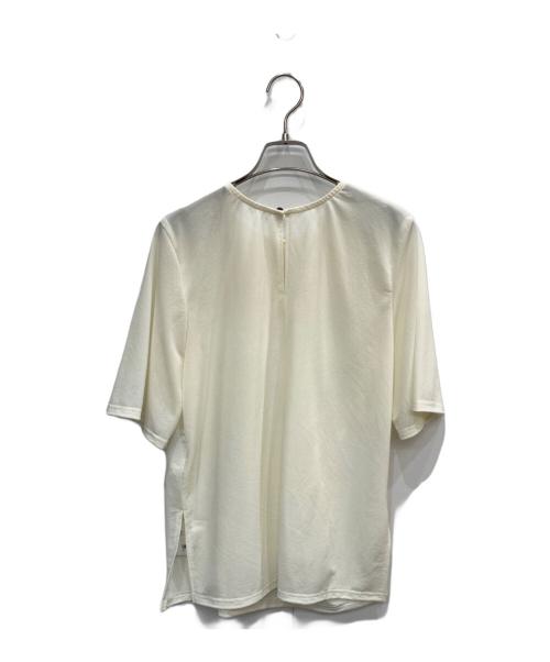 THINGS THAT MATTER（シングスザットマター）THINGS THAT MATTER (シングスザットマター) SHEER T-BLOUSE WITH CHAIN アイボリー サイズ:F 未使用品の古着・服飾アイテム