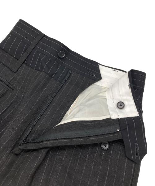 JANE SMITH（ジェーンスミス）JANE SMITH (ジェーンスミス) COTTON SILK HERRINGBONE COMBINATION SLIT SKIRT ブラック サイズ:36 未使用品の古着・服飾アイテム