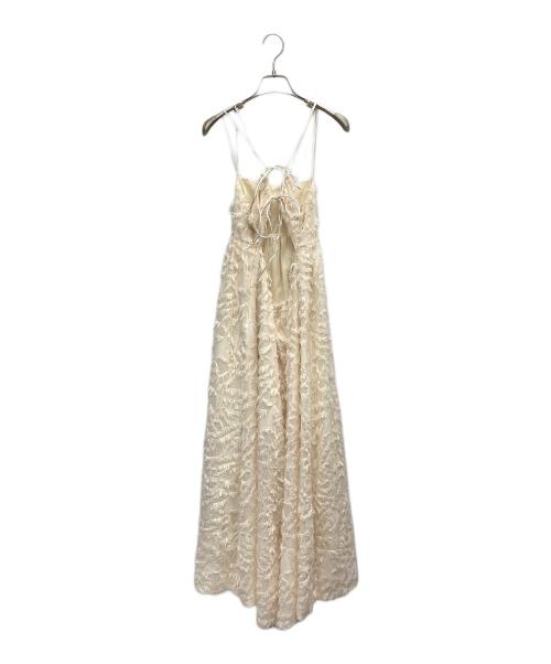 RAY BEAMS（レイ ビームス）RAY BEAMS (レイ ビームス) フリンジフレアキャミワンピース アイボリー サイズ:１の古着・服飾アイテム