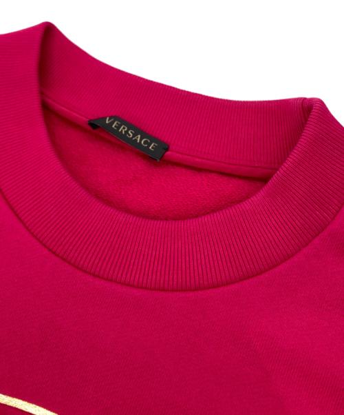 VERSACE（ヴェルサーチェ）VERSACE (ヴェルサーチェ) メデューサプリントスウェット ショッキングピンク サイズ:38の古着・服飾アイテム