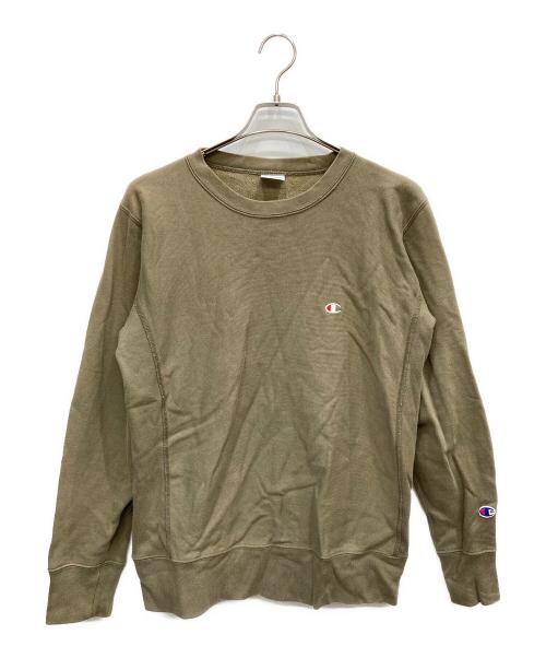 Champion（チャンピオン）Champion (チャンピオン) エルボーパッチリバースウィーブスウェット オリーブ サイズ:Lの古着・服飾アイテム