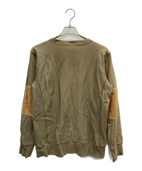 Champion（チャンピオン）Champion (チャンピオン) エルボーパッチリバースウィーブスウェット オリーブ サイズ:Lの古着・服飾アイテム