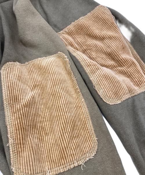 Champion（チャンピオン）Champion (チャンピオン) エルボーパッチリバースウィーブスウェット オリーブ サイズ:Lの古着・服飾アイテム