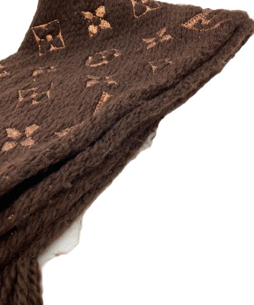 LOUIS VUITTON（ルイ ヴィトン）LOUIS VUITTON (ルイ ヴィトン) エシャルプ・ロゴマニア シャイン ブラウン サイズ:表記なしの古着・服飾アイテム