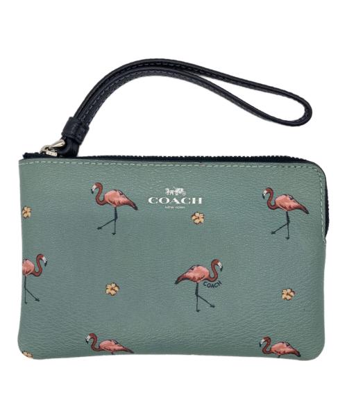 COACH（コーチ）COACH (コーチ) ポーチ スカイブルー サイズ:表記なしの古着・服飾アイテム