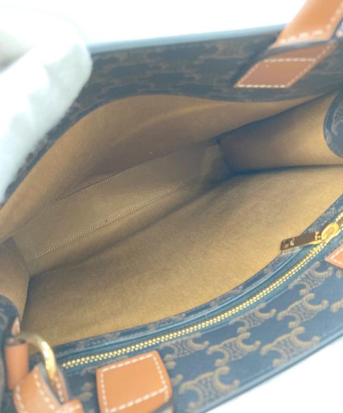 CELINE（セリーヌ）CELINE (セリーヌ) トリオンフ スモール バーティカル カバ トートバッグ サイズ:スモールの古着・服飾アイテム