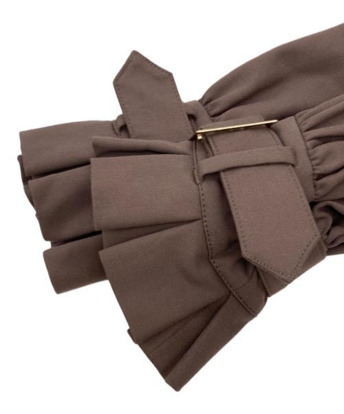 HER LIP TO（ハーリップトゥ）HER LIP TO (ハーリップトゥ) Belted Dress Trench Coat ブラウン サイズ:Mの古着・服飾アイテム