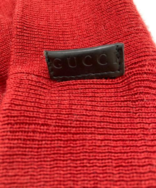 GUCCI（グッチ）GUCCI (グッチ) ニット帽 レッド サイズ:Lの古着・服飾アイテム