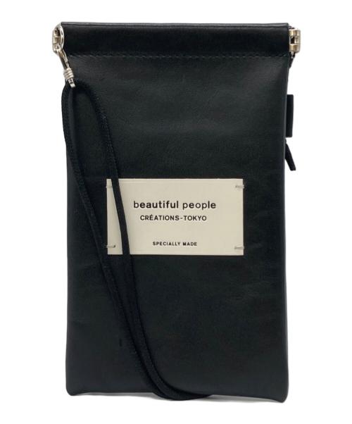 beautiful people（ビューティフルピープル）beautiful people (ビューティフルピープル) ショルダーポーチ ブラックの古着・服飾アイテム