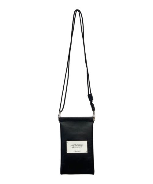 beautiful people（ビューティフルピープル）beautiful people (ビューティフルピープル) ショルダーポーチ ブラックの古着・服飾アイテム