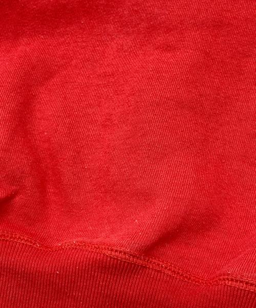 POLO RALPH LAUREN（ポロ・ラルフローレン）POLO RALPH LAUREN (ポロ・ラルフローレン) ポロベアプリントプルオーバーパーカー レッド サイズ:Lの古着・服飾アイテム