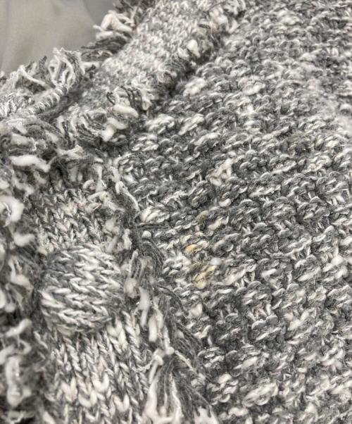 Sea Room lynn（シールームリン）Sea Room lynn (シールームリン) Shine Tweed Knit ジャケット グレー サイズ:FREEの古着・服飾アイテム