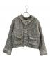 Sea Room lynn（シールームリン）の古着「Shine Tweed Knit ジャケット」｜グレー