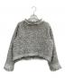 Sea Room lynn (シールームリン) Shine Tweed Knit ジャケット グレー サイズ:FREE：5000円