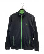 HUGO BOSSヒューゴ ボス）の古着「トラックジャケット」｜ブラック×グリーン