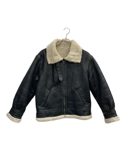 UNGRID（アングリッド）UNGRID (アングリッド) フェイクムートンボアブルゾン ブラック サイズ:Mの古着・服飾アイテム