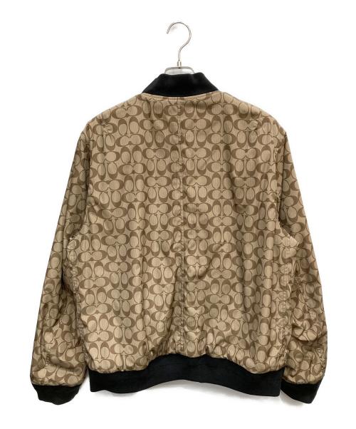 COACH（コーチ）COACH (コーチ) SIGNATURE MA-1 JACKET ベージュ サイズ:表記なしの古着・服飾アイテム