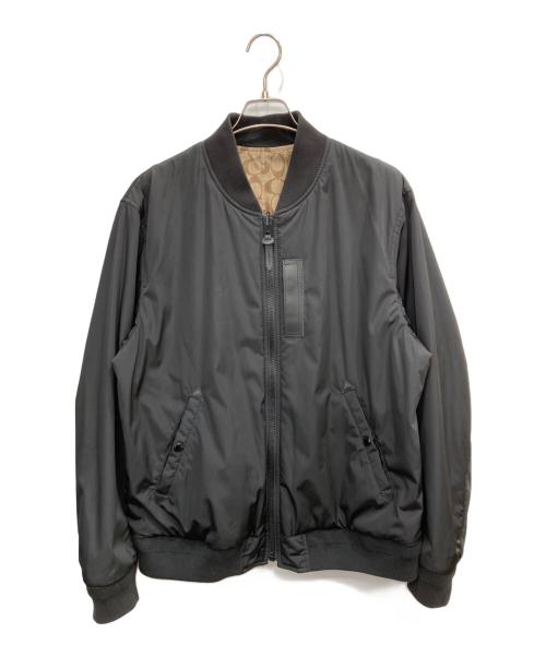 COACH（コーチ）COACH (コーチ) SIGNATURE MA-1 JACKET ベージュ サイズ:表記なしの古着・服飾アイテム