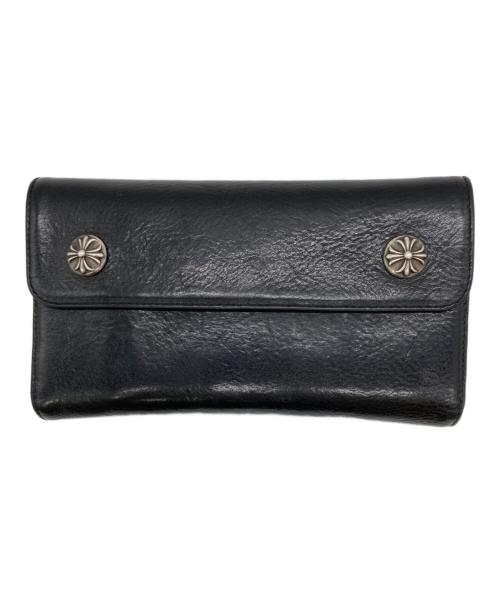 CHROME HEARTS（クロムハーツ）CHROME HEARTS (クロムハーツ) ウェーブウォレット ブラックの古着・服飾アイテム