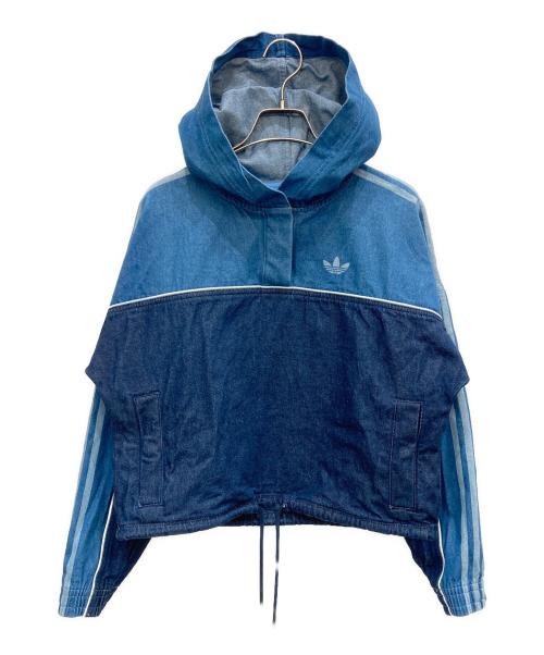 adidas Originals（アディダスオリジナル）adidas originals (アディダスオリジナル) DENIM HOODIE インディゴ サイズ:Lの古着・服飾アイテム