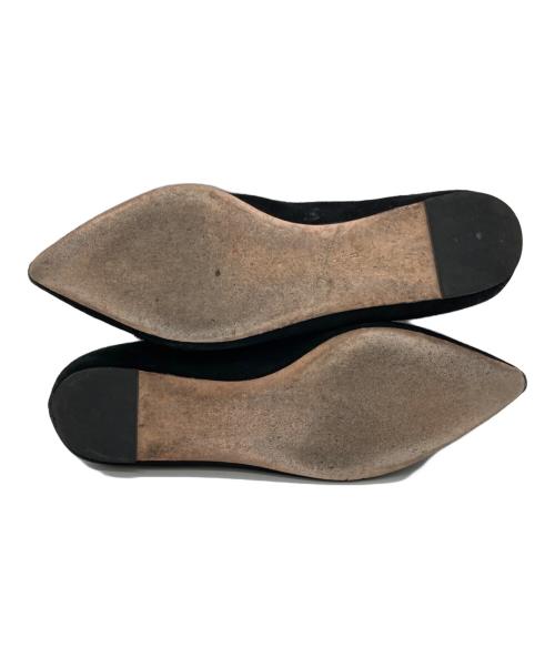 Kate Spade（ケイトスペード）Kate Spade (ケイトスペード) AMOUR POM FLAT ブラック サイズ:23の古着・服飾アイテム