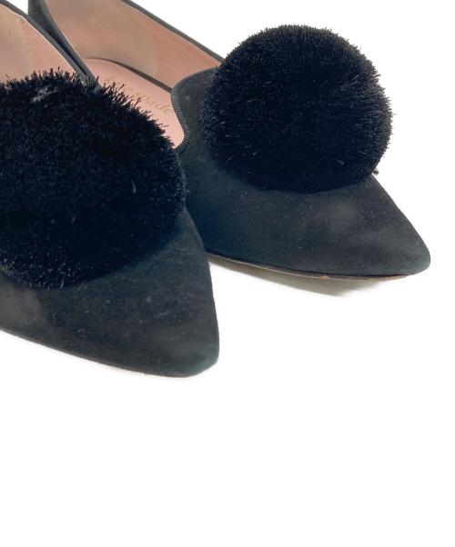 Kate Spade（ケイトスペード）Kate Spade (ケイトスペード) AMOUR POM FLAT ブラック サイズ:23の古着・服飾アイテム