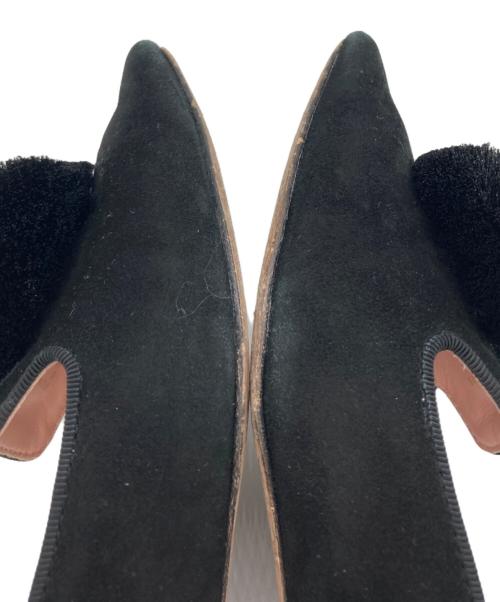 Kate Spade（ケイトスペード）Kate Spade (ケイトスペード) AMOUR POM FLAT ブラック サイズ:23の古着・服飾アイテム