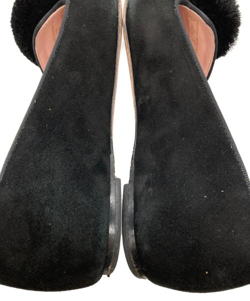 Kate Spade（ケイトスペード）Kate Spade (ケイトスペード) AMOUR POM FLAT ブラック サイズ:23の古着・服飾アイテム
