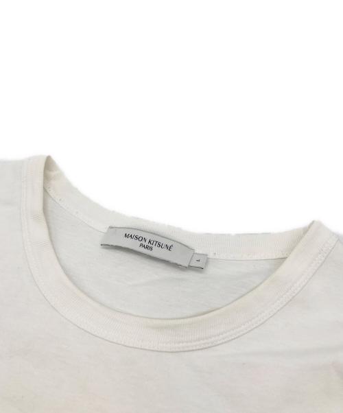 maison kitsune（メゾンキツネ）MAISON KITSUNE (メゾンキツネ) FOX HEAD PATCH CLASSIC TEE-SHIRT ホワイト サイズ:Lの古着・服飾アイテム