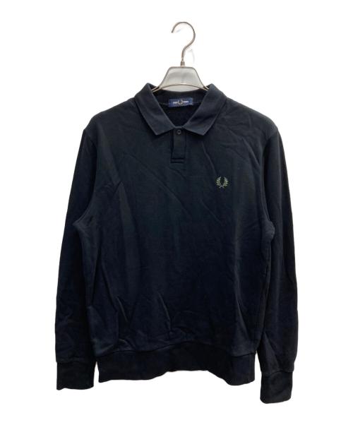 FRED PERRY（フレッドペリー）FRED PERRY (フレッドペリー) COLLARED SWEATSHIRT ブラック サイズ:Mの古着・服飾アイテム