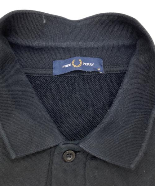 FRED PERRY（フレッドペリー）FRED PERRY (フレッドペリー) COLLARED SWEATSHIRT ブラック サイズ:Mの古着・服飾アイテム