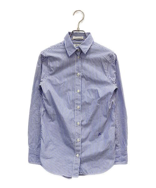 MADISON BLUE（マディソンブルー）MADISON BLUE (マディソンブルー) ストライプマダムシャツ ブルー サイズ:1の古着・服飾アイテム