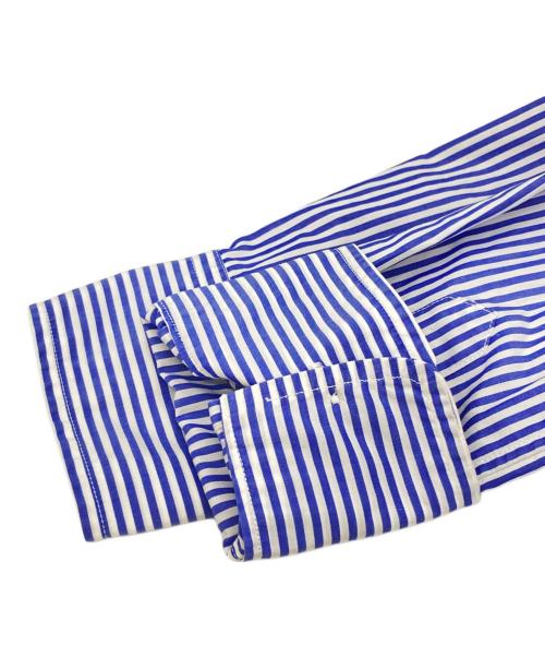 MADISON BLUE（マディソンブルー）MADISON BLUE (マディソンブルー) ストライプマダムシャツ ブルー サイズ:1の古着・服飾アイテム